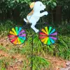 The street stall is selling popular three-dimensional bee, bike, animal, fabric windmill decorations, outdoor courtyard, and rotating children's toys details Picture
